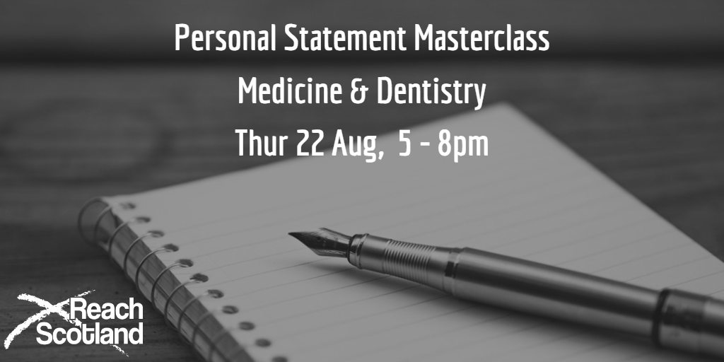 ReachTayside's tweet photo. Gearing up for our annual Personal Statement Masterclass for those applying to Medicine & Dentistry - come along on Thursday 22 Aug to learn how to write a statement that shows off all your best skills, qualities & experiences! #apply #ucas #2020applications #medicine #dentistry https://t.co/XA3Hr4IL9v