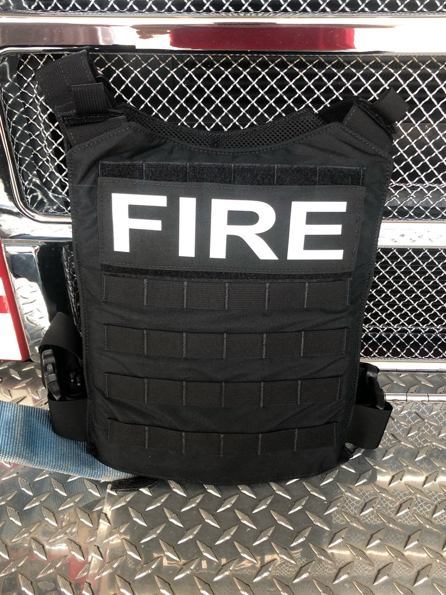 MidwayFireSt86's tweet photo. We added 6 NIJ level 4 plate carriers to our fleet today in hopes that we never have to use them. These will be used in the event we have an active shooter / terrorism  event. https://t.co/D3JenOisnk