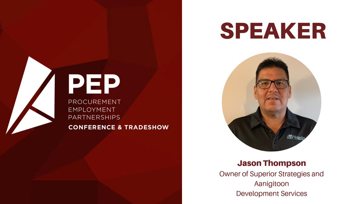 SudburyCofC's tweet photo. Jason Thompson, the owner of Superior Strategies and Aanigitoon Development Services, as well as co-owner of Superior Strategies Supply and Service, has joined our PEP Conference and Tradeshow as a speaker. Learn more about Jason & #PEPconference here: https://t.co/Y4o2H7iyOF https://t.co/ngYvXchHK5