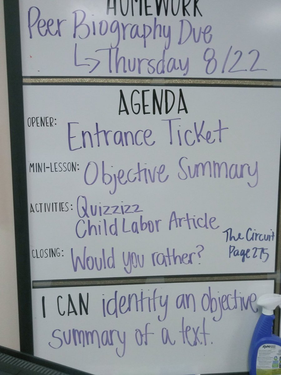 RCMSLitcoach's tweet photo. 6th grade ELA with perfectly aligned learning target driven instruction. Ms. Baert, Ms.Rolader, and Ms. Bechtel modeling how to think through and write an objective summary. @CampbellK1EDU @simmonsteacher @SSCMSStallions @missrolader @msbechtel https://t.co/QWbqSOibP5