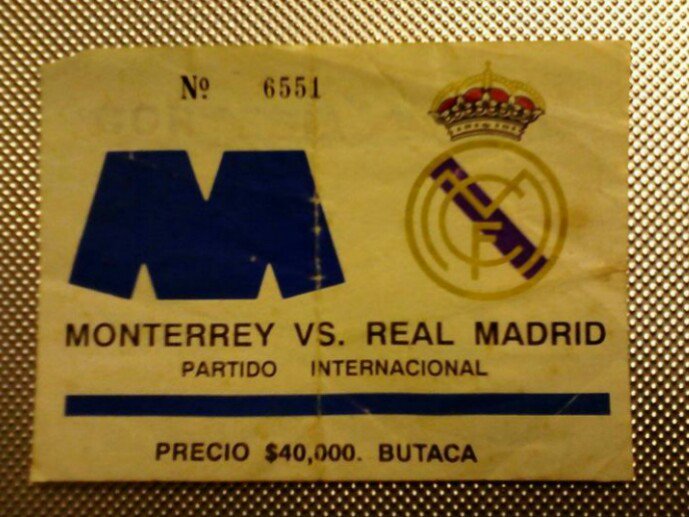RogerCvz's tweet photo. Reliquia #1 @ZABALIVE  @Rayados vs @realmadrid https://t.co/eS5igcgHx9