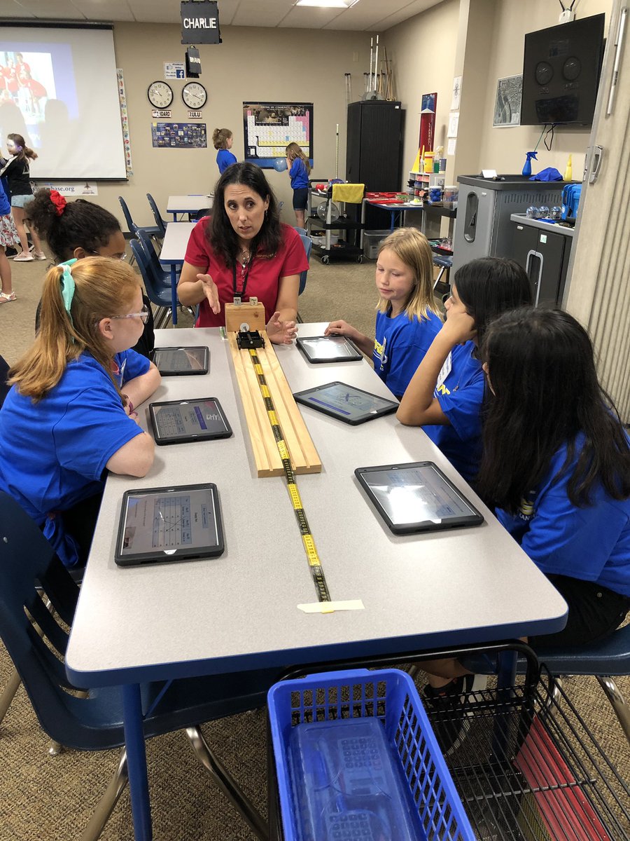 Ms_Davison_'s tweet photo. We are exploring Newton’s Laws of Motion! #starbase #why305 @WeAreCottonwood https://t.co/Nzamu62OKw