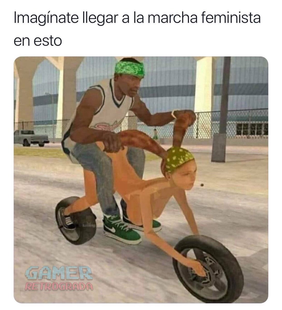 GamerRetrograda's tweet photo. Oh yeah!

#GamerRetrograda #RetroVideoGames #Gamer #Feminista #Feminazi #GTA #SanAndreas #EllasNoMeRepresentan #AsíNoMujeres #MarchaFeminista “#NoMeCuidanMeViolan” https://t.co/ovYQbAPlBC