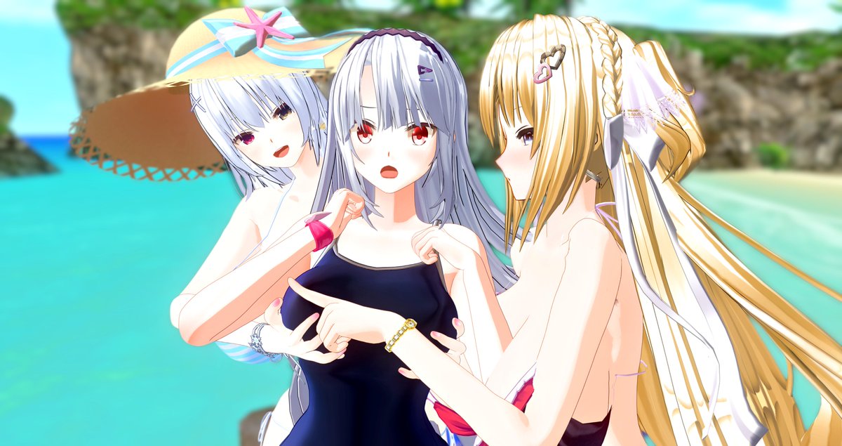 夏が終わる前にうちの子ちゃん達も海に連れて行ってあげたい!
…ということで撮りましたー
#COM3D2 