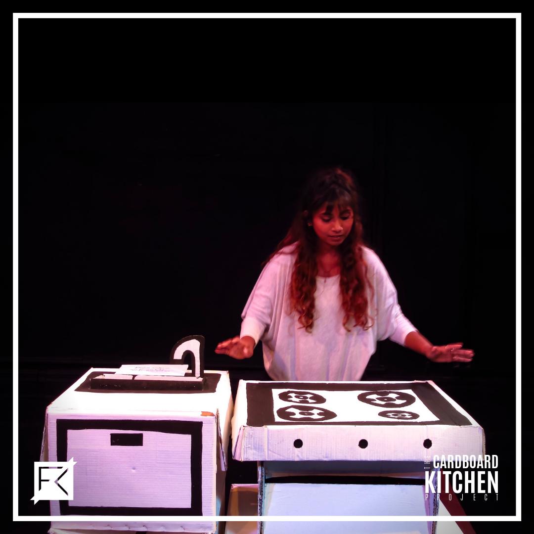 thefkcolab's tweet photo. “I didn’t know kitchens could come in the mail” 

IT’s YOUR LAST CHANCE to catch THE CARDBOARD KITCHEN PROJECT happening TONIGHT 20 August at @landutheatre @camdenfringe Get tickets at https://t.co/ZCdL1hzINK or through Camden Fringe box office https://t.co/2VFSkNaYWx