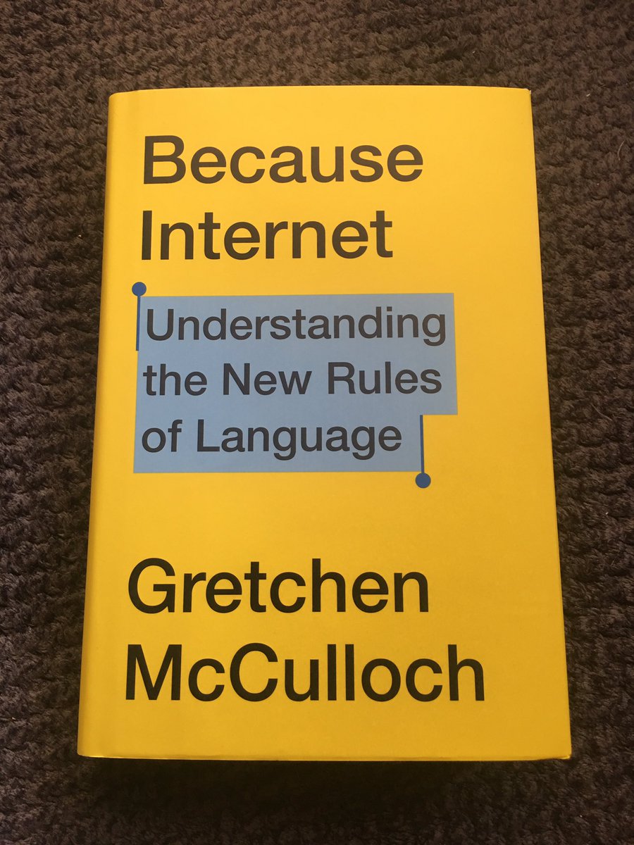 krodrsan's tweet image. Newest addition to my CMC bookshelf! @GretchenAMcC’s #BecauseInternetBook.

I certainly wouldn’t be surprised if it ends up becoming a foundational resource in internet linguistics. It’s really THAT good.
