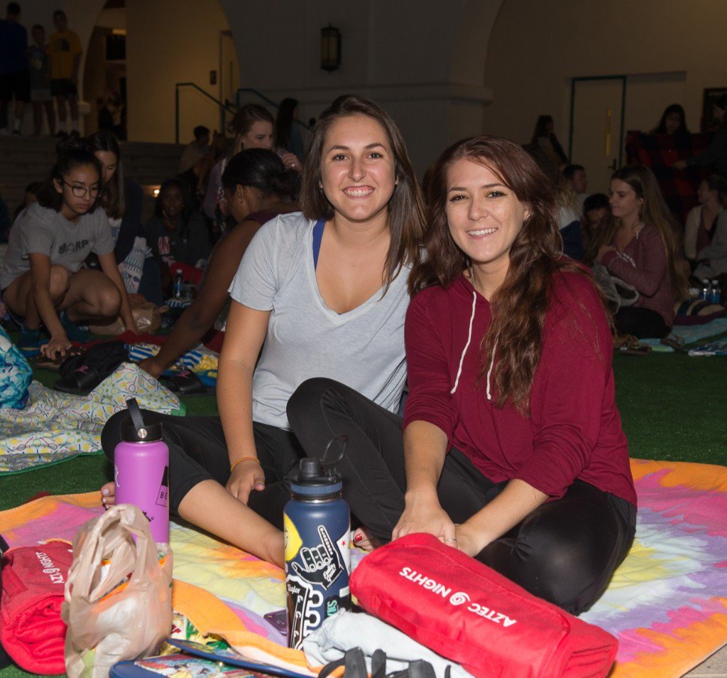 aztecnightssdsu's tweet photo. Bringing a guest to #AztecNights? Look for guest specific check-in lines at each event and make sure your guest brings a valid ID to show they are over 18. #Free #LateNight #Fun #SDSU #FriendsofSDSU @sdsucommuterlife @sdsu_reo @as_sdsu @sdsugreeks @sdsu_ftk https://t.co/kIwwen49yQ