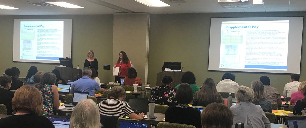 LadyKarenPMJ's tweet photo. Melissa and Abigail share Compliance details at the SI Team Lead Beginning of Year training. ⁦@MNPSfedprogs⁩ ⁦@srobyg27⁩ ⁦@eebenita⁩ https://t.co/IUxL8pqj36