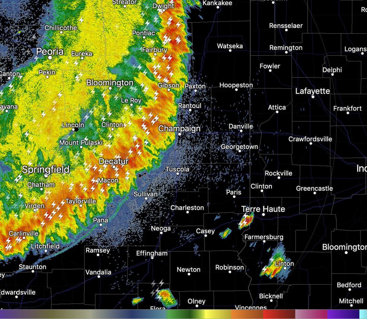 Reed Timmer on Twitter "Massive SQUALL LINE passing through Champaign