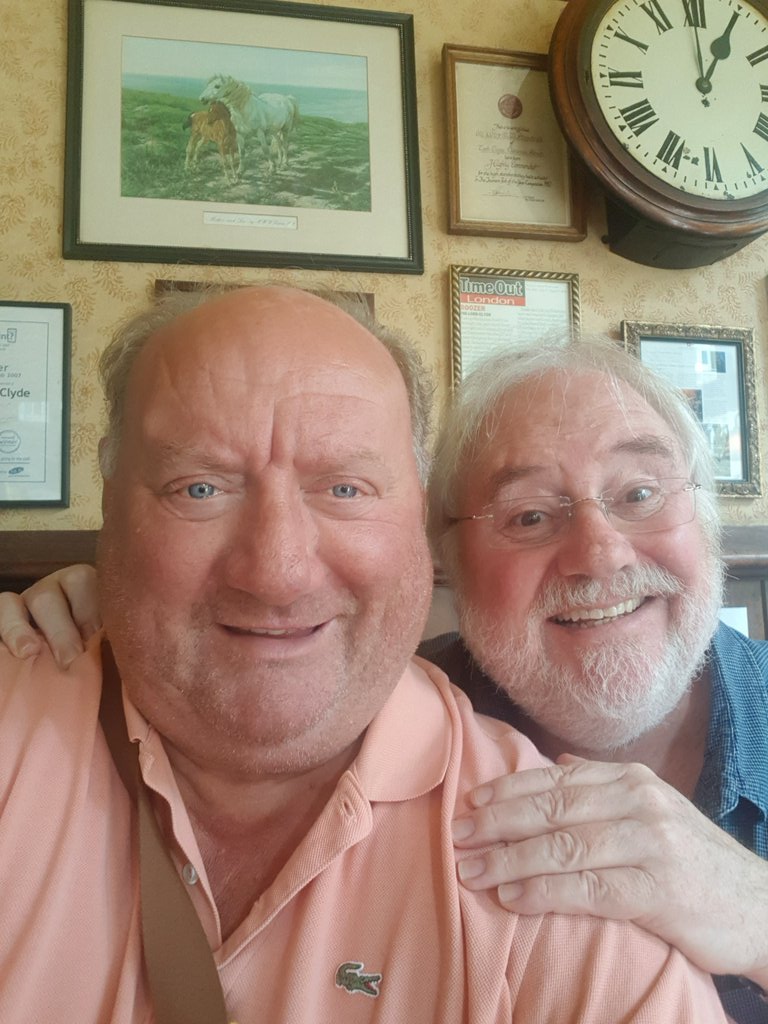 mikeparry8's tweet photo. OK FOLKS .. nothing in my broadcasting career has been better than working with Al @alanbrazil.. so it was pretty damned good to be working with him again this morning .. 😁👍🍾 .. #BLADDOinMODDO https://t.co/OKF6fXAvWb