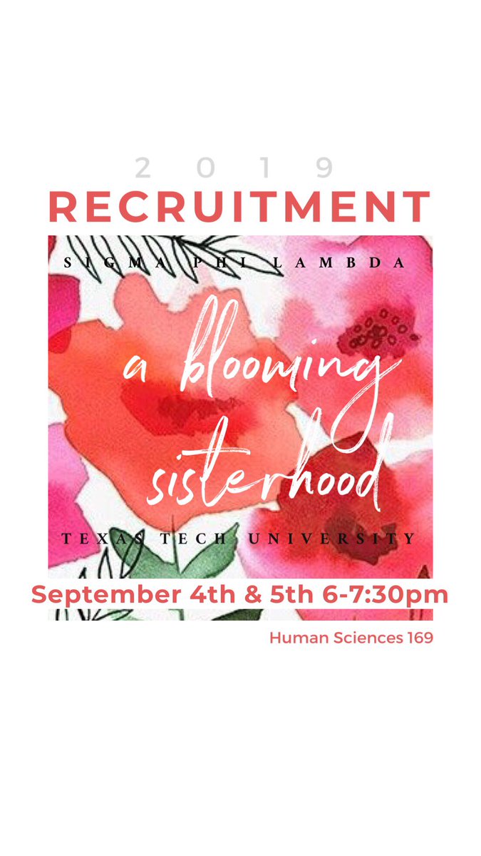 philambttu's tweet photo. 2 WEEK COUNTDOWN ♥︎ Official locations are here for you red raiders!! Come to our recruitment week to learn everything you wanna know about this blooming sisterhood, we want to get to know you! ♥︎ As always please feel free to dm us with all your questions! https://t.co/UJ2NOyqBcr