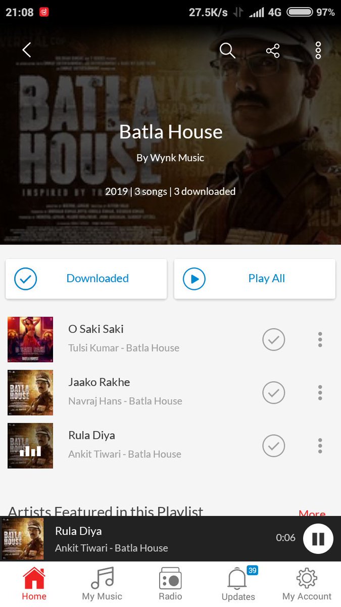 iAKHolic's tweet photo. @WynkMusic @TSeries @TheJohnAbraham done team!
#wynkmusic #tseries #streamanddownload #BatlaHouseBlockbuster
join in guys @HeelAman9 @iak1710 @DeviSays09 https://t.co/Qt0uP2rFpC