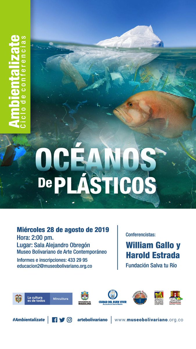 Retomamos nuestro Ciclo de Conferencias #Ambientalizate con 'Oceanos de Plásticos', miércoles 28 de agosto 2019 a las 2:00 p.m. en la Quinta de San Pedro Aleandrino. ¡Entrada libre! #oceandebris #ahogadosenplástico