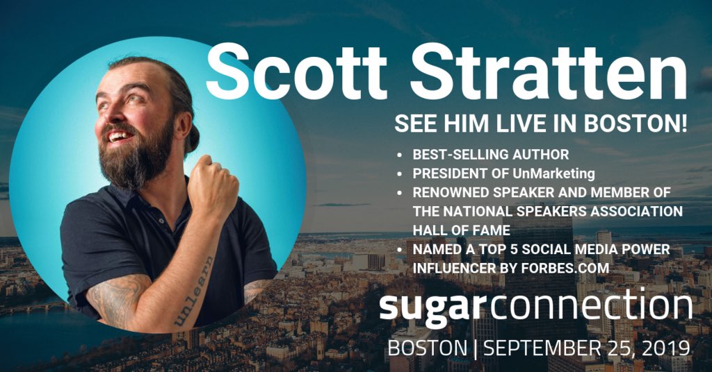 SugarCRM's tweet photo. President of @UnMarketing and renowned speaker is joining us in Boston on September 25 for our second #SugarConnection event! Don't miss #ScottStratten at the exclusive #CX event series for customers!
Register: https://t.co/00z7VWgi3L
Learn More: https://t.co/2MphACgxX8 https://t.co/pk2RQe3KA0