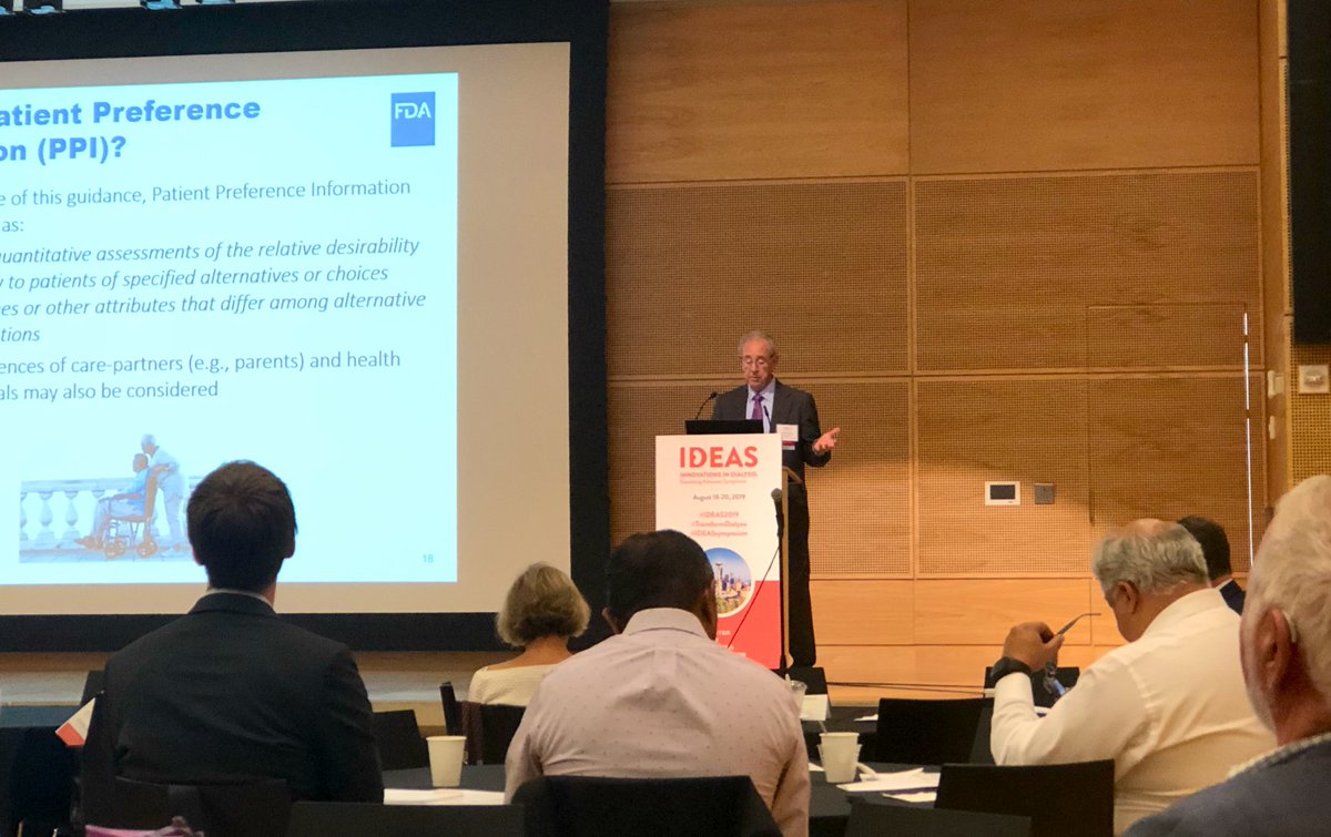 allisonjaure's tweet photo. Murray Sheldon: Patient partnership a strategic priority & PPI is “valid scientific evidence” #ideas2019 #IDEASsymposium @FDAcdrhIndustry @knightra @nicholejeff @innovationwonk @XPOTASN @rajmehrotra1122 @US_FDA @itsglendar @KidneyPatients @CMSGov @NIDDKgov @nwkidney https://t.co/YDoexYzs95