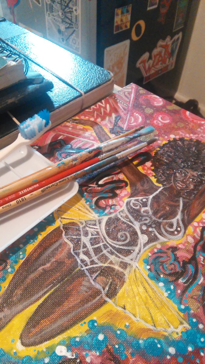 eomorogieva720's tweet photo. Taking time to work on some more paintings. https://t.co/AnalkunslC