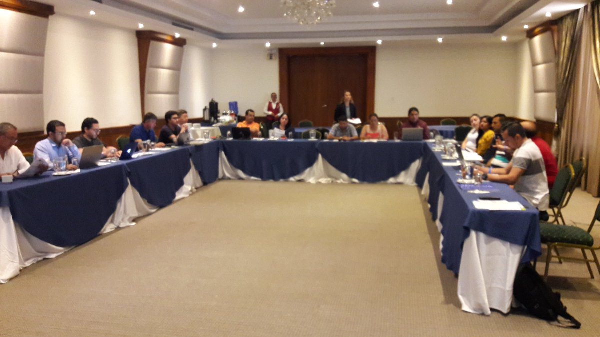 FORAGUA's tweet photo. #TallerCambioClimático| Inicia capacitación e intercambio de información con los Directores de Gestión Ambiental y técnicos de los GAD municipales de @FORAGUA para las cuencas hidrográficas Puyango, Catamayo, Santiago y Mayo. #PlanNacionalDeAdaptación, #MAE, #PROAmazoniaEC #PNUD https://t.co/M5VAI56iG8