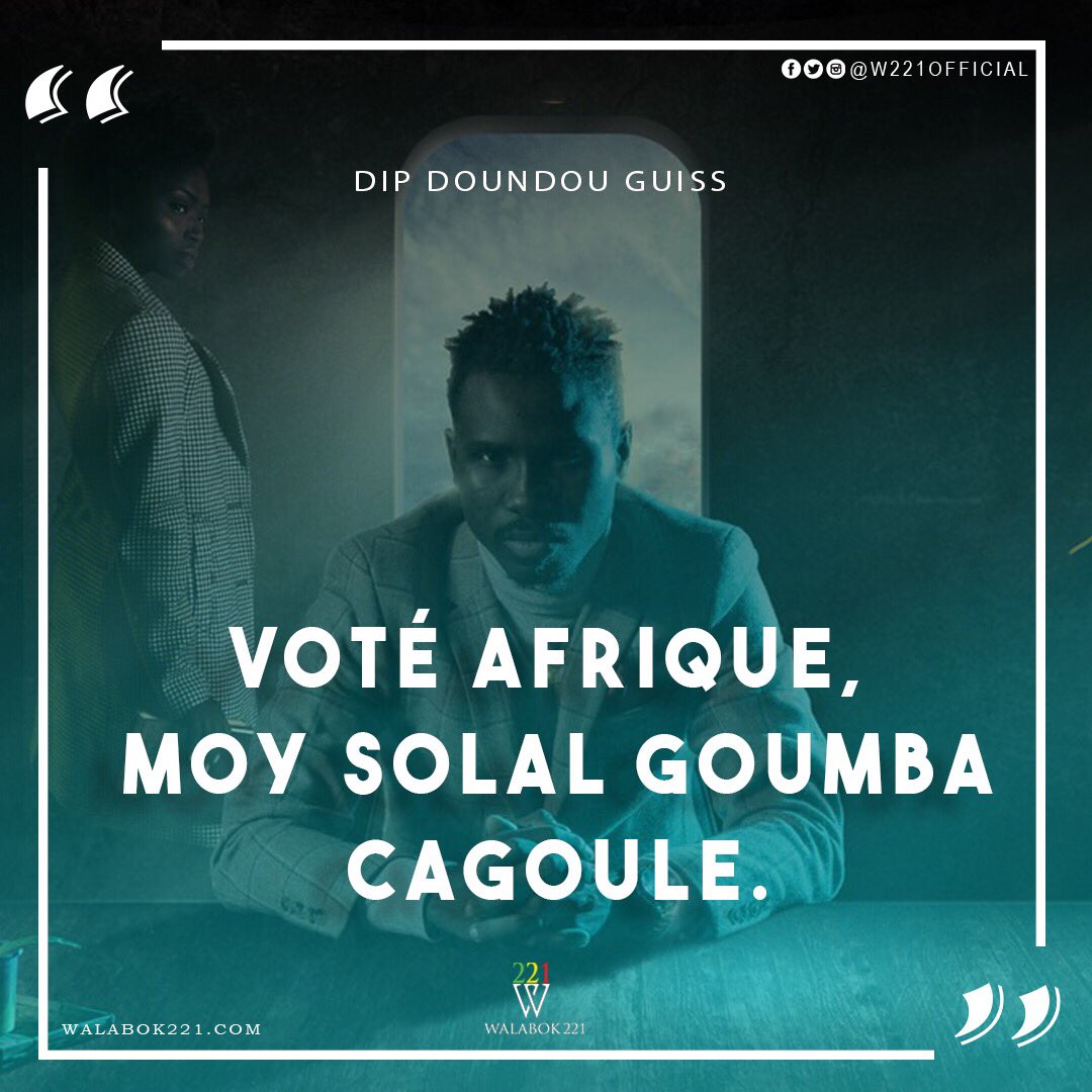 walabok221's tweet photo. 🎙 @DipDunduGuiss - LNN :

« Voté Afrique mooy sollal Coumbeu Cagoule. » 

#Walabok221 #Senegal #Kebetu https://t.co/oAO493CNjL
