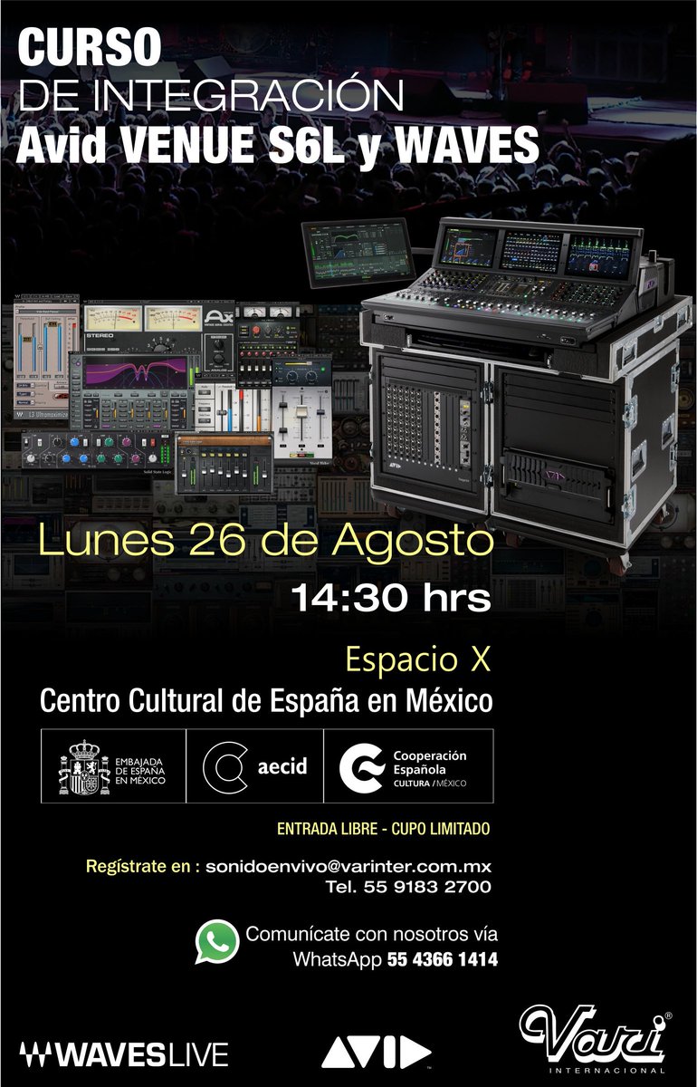 Aprende como integrar tus plug-ins de <a href="/WavesAudioLtd/">Waves Audio</a>  con Avid VENUE S6L <a href="/AvidLiveSound/">Avid Live Sound</a> <a href="/Avid/">Avid</a> <a href="/AvidProTools/">Avid Pro Tools</a> @avid <a href="/Avid/">Avid</a>_ESP