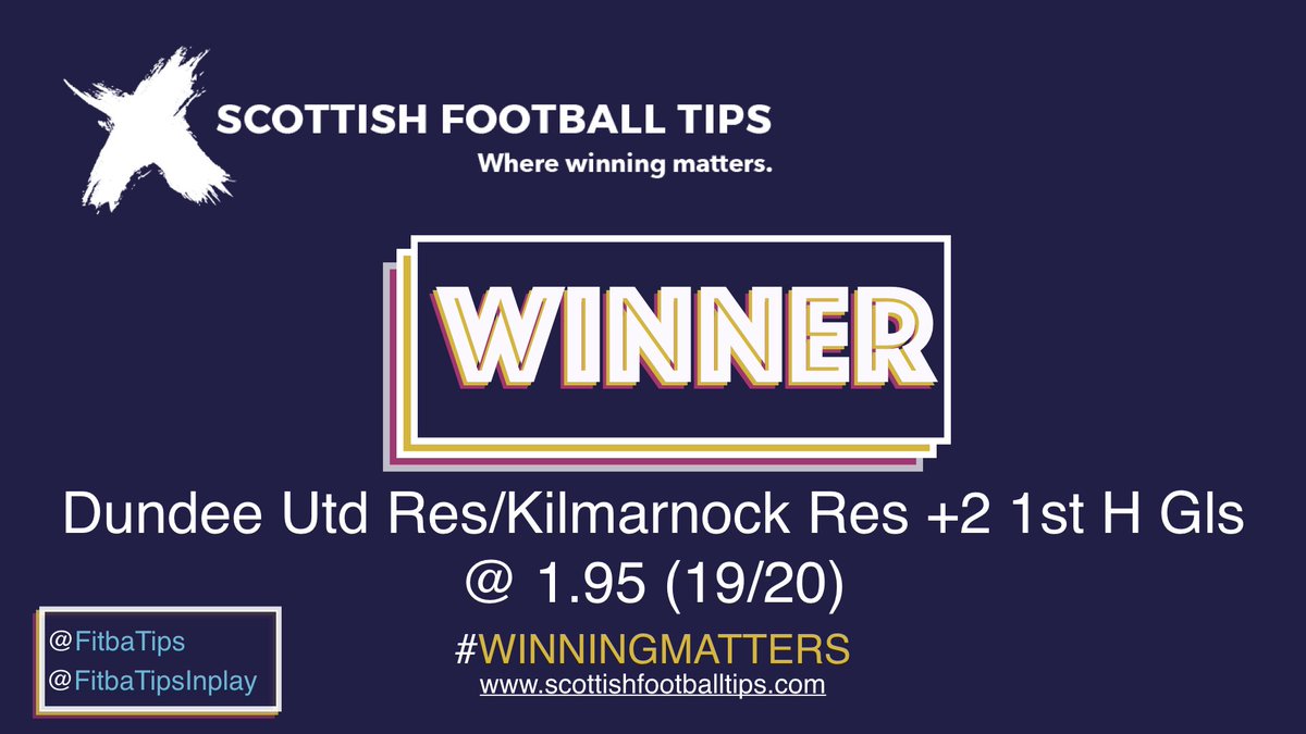 FitbaTipsInplay's tweet image. One #winner and one push from today's #SPFL reserve league action. Bringing it to;

5x #WIN

1x Push

1x Loss

since reserve league football returned to Scotland.

#Winning #Inplay #BettingTips

#WinningMatters