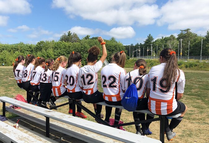 Storm_Soccer's tweet photo. Our U13A Girls and U9 Girls model their new Storm orange scrunchies, courtesy of Coach @Shandrew14.
#stormstyle #scrunchies #trend https://t.co/gSpXsYsVa3