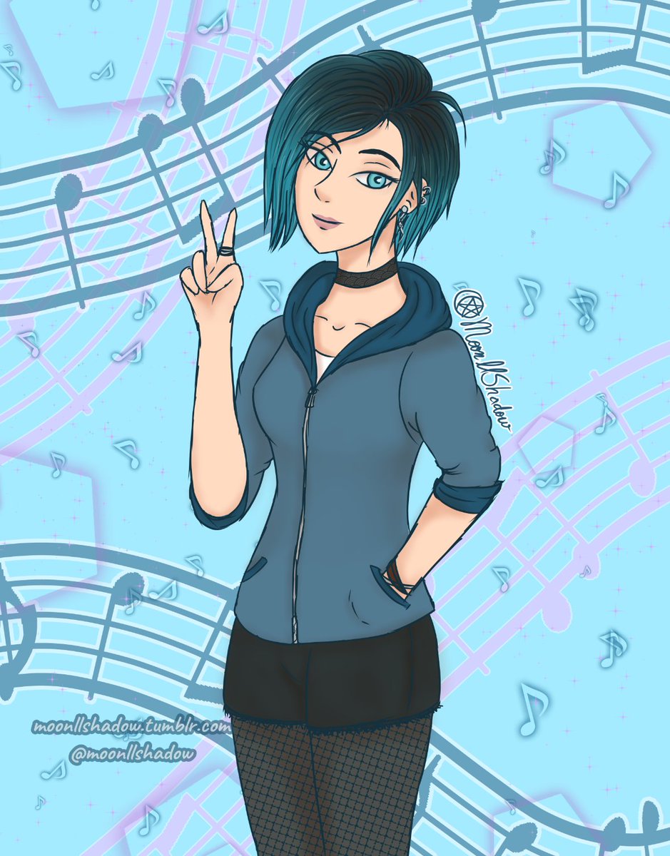 MoonllShadow's tweet photo. From Luka Appreciation Month from last April (which you can find on tumblr uwu) (gender bend, music, Silencer, Viperion) 1/3 https://t.co/f7fAYIbKog