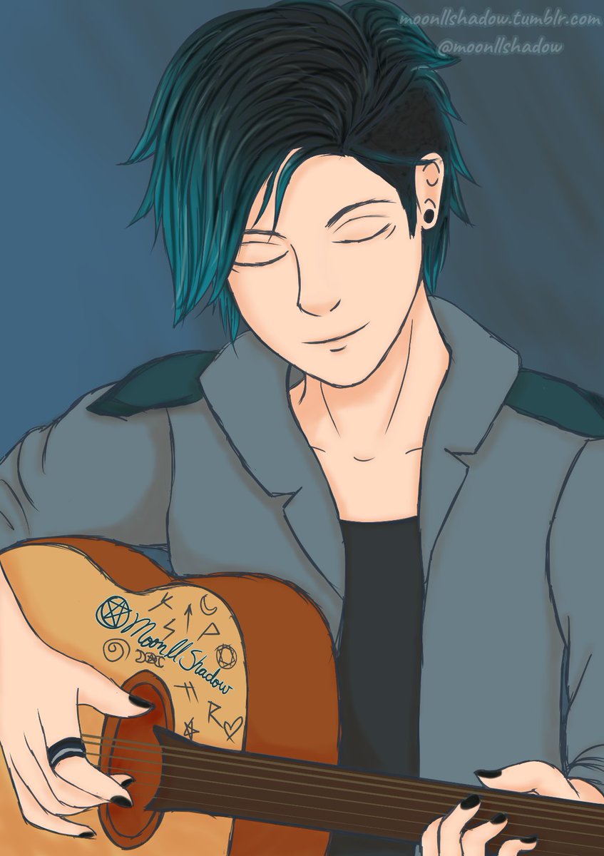 MoonllShadow's tweet photo. From Luka Appreciation Month from last April (which you can find on tumblr uwu) (gender bend, music, Silencer, Viperion) 1/3 https://t.co/f7fAYIbKog
