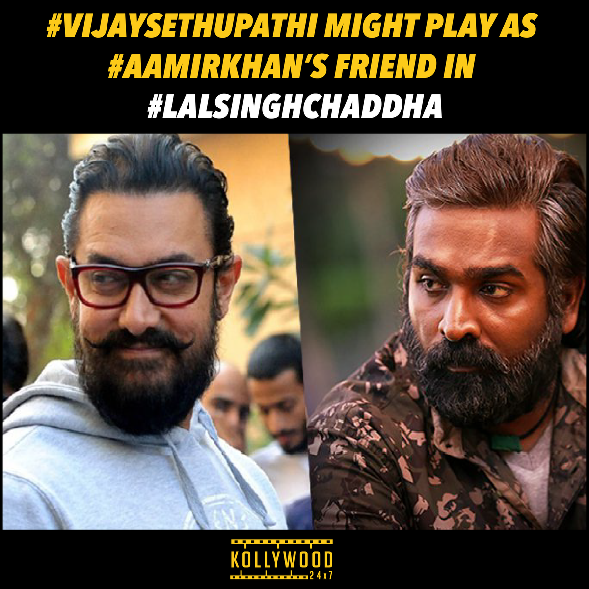 #LalSinghChaddha (#Bollywood Remake of #TomHanks’s #ForrestGump 1994) 😊 Our #VijaySethupathi Might Be Playing Bubba Role (Friend of #AamirKhan) Which Was Played By #MykeltiWilliamson In The Original 😘 #TamilCinema #Hindi #Kollywood News ❤