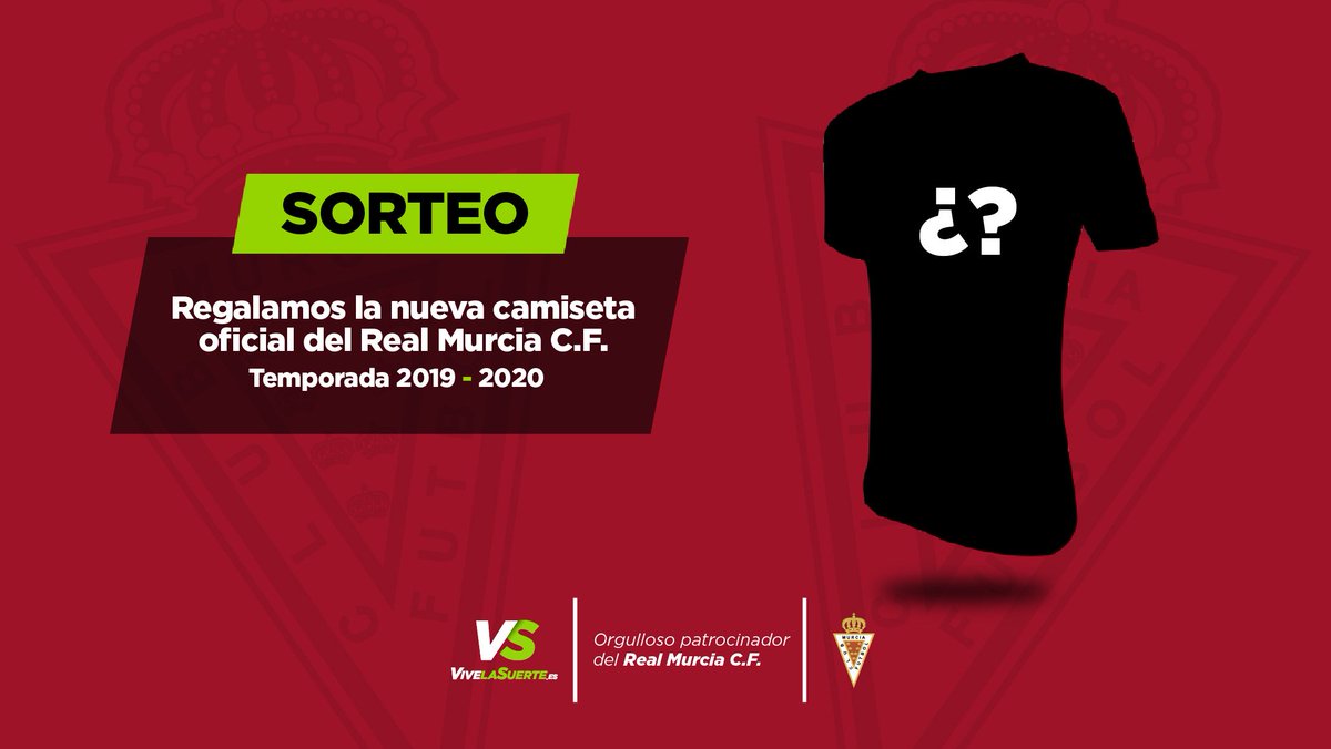VERSUSapuestas's tweet photo. 👕|  ¿Quieres la nueva camiseta oficial del @realmurciacfsad 2019/2020?

✅ Síguenos
🔁 RT
♥️ Menciona a tu mejor amigo murcianista

Mañana a las 20:30 h estaremos en @ManaSanJavierMU para ver la presentación de la nueva equipación, ¡ya la hemos visto y es 🔝! https://t.co/H0FZlpA74C