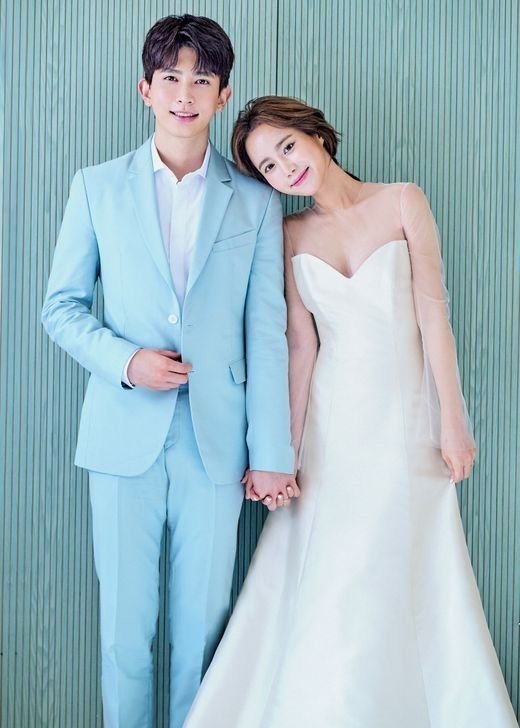Allkpop Former U Kiss Member Kiseop And Actress Jung Yoona Reveal Their Gorgeous Wedding Pictures T Co 7mopezgbiu