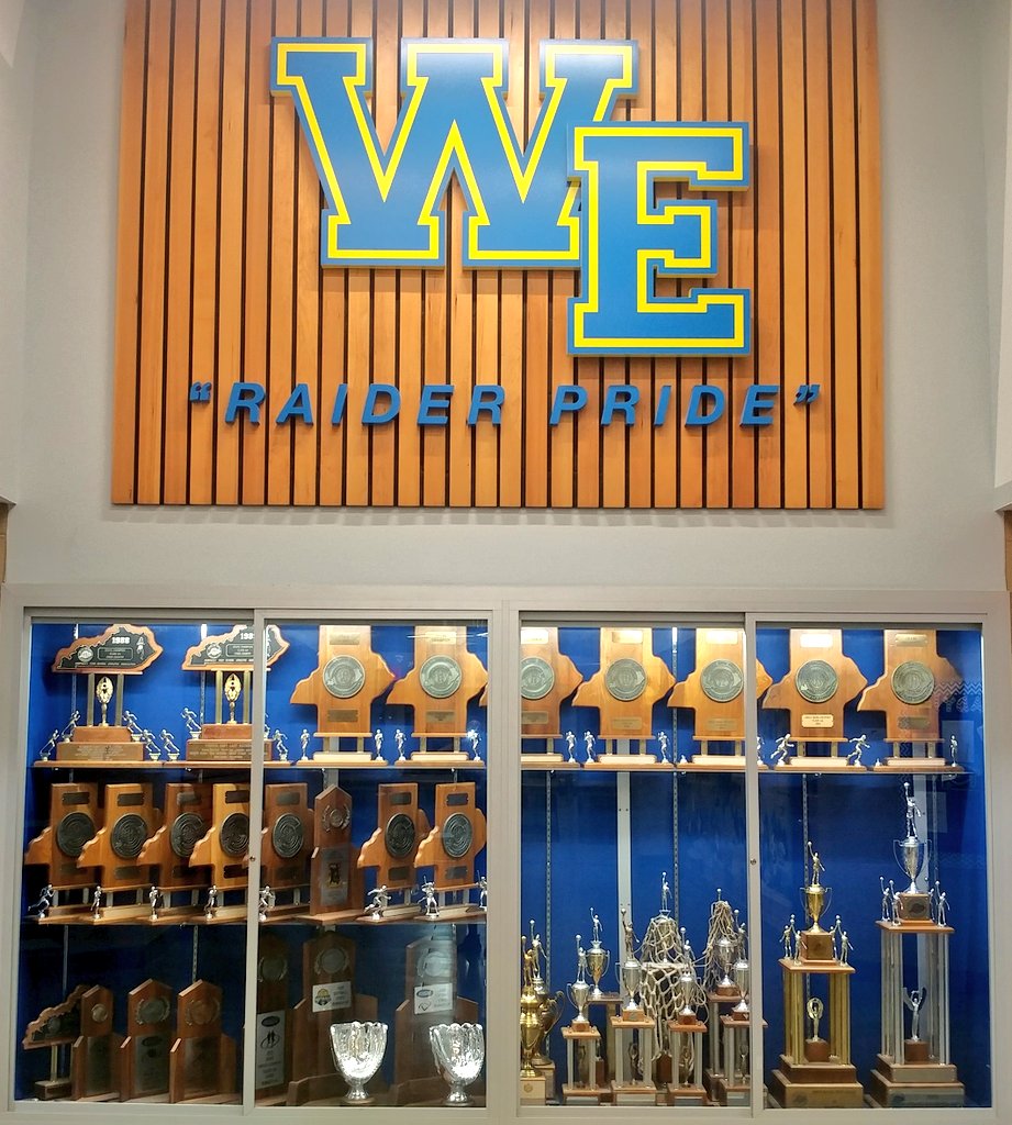 coachmckinney73's tweet photo. 2019 banquet in the book.
Trophies have finally made it to their new home. State Runner-up trophies are some really nice bookends !
Thank you to everyone who helps support the Lady Raider softball program.
" Proud to be WE ! "
#makeroominthetrophycase https://t.co/8g76jJvP2G