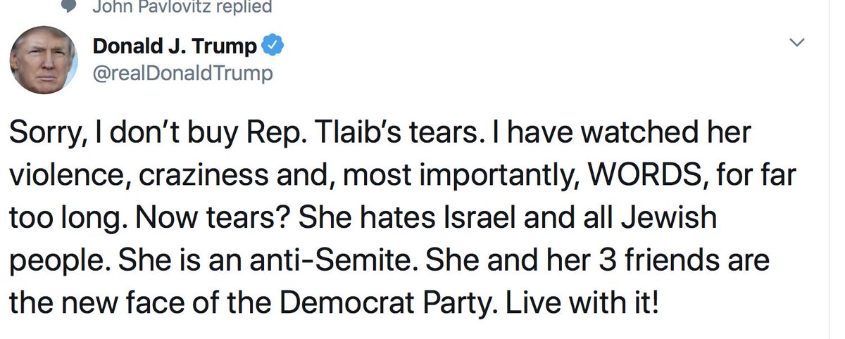 maysoonzayid's tweet photo. I much prefer their faces to you're hoods off #Klans #KKKult45 Can't #RashidaTlaib sue this bigot for libel? #EnoughIsEnough #TrumpIsAWhiteSupremacist #VoteBlueToEndThisNightmare https://t.co/jwK0rbN7o9