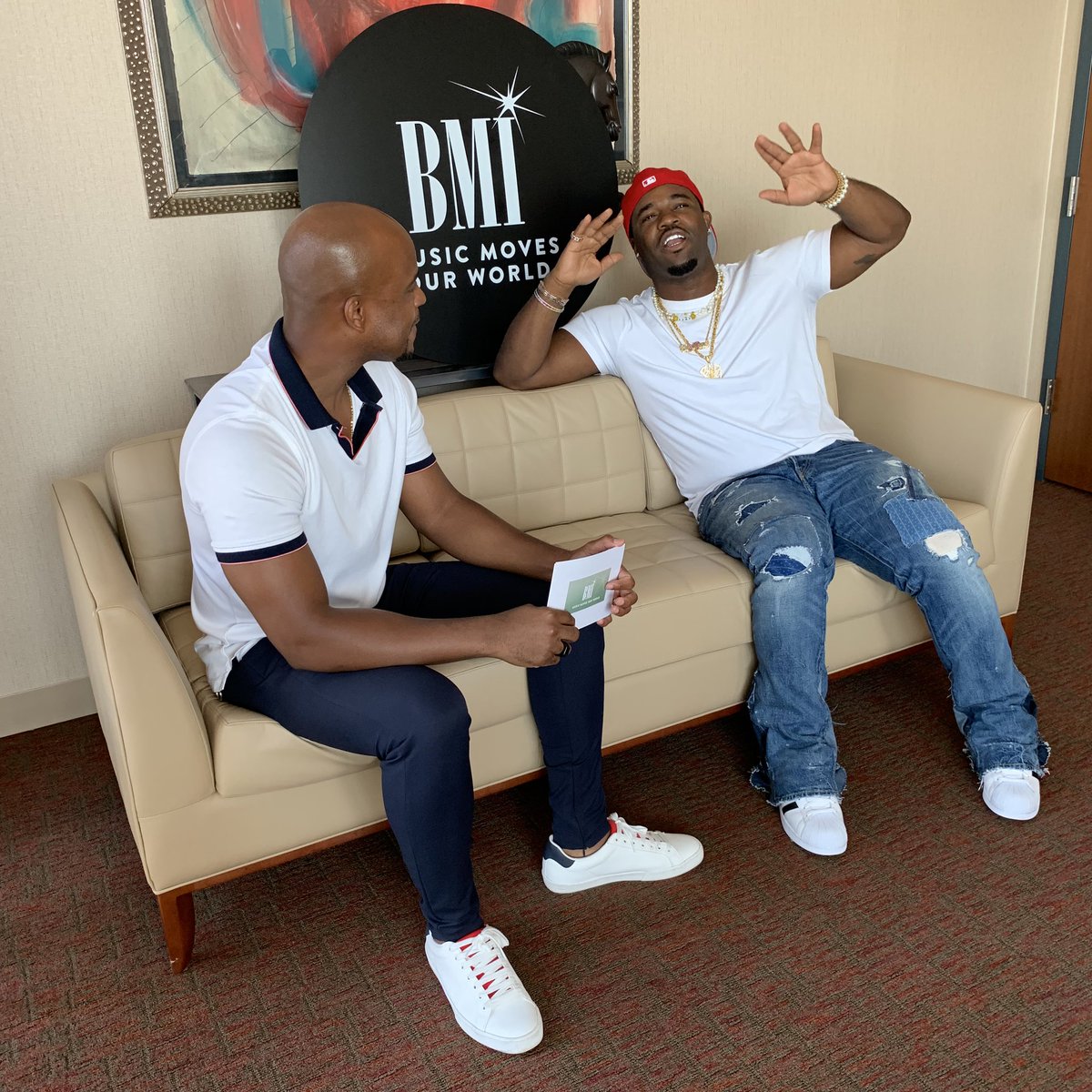 bmi's tweet photo. @ASAPferg is blowing our 🤯 talking about his battle rapping days! Tune into https://t.co/PCl9GUOCzh and catch our #BMILive! #BMIRBHH https://t.co/ifRPK1A8Ft