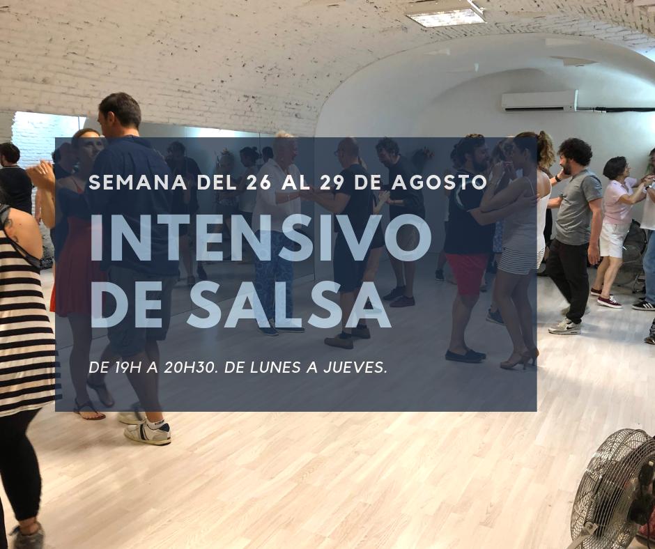 Intensivo de Salsa en Agosto. Del 26 al 29. De 19h a 20h30. De lunes a jueves. Quedan plazas libres!!! ❤️😋😍🕺💃