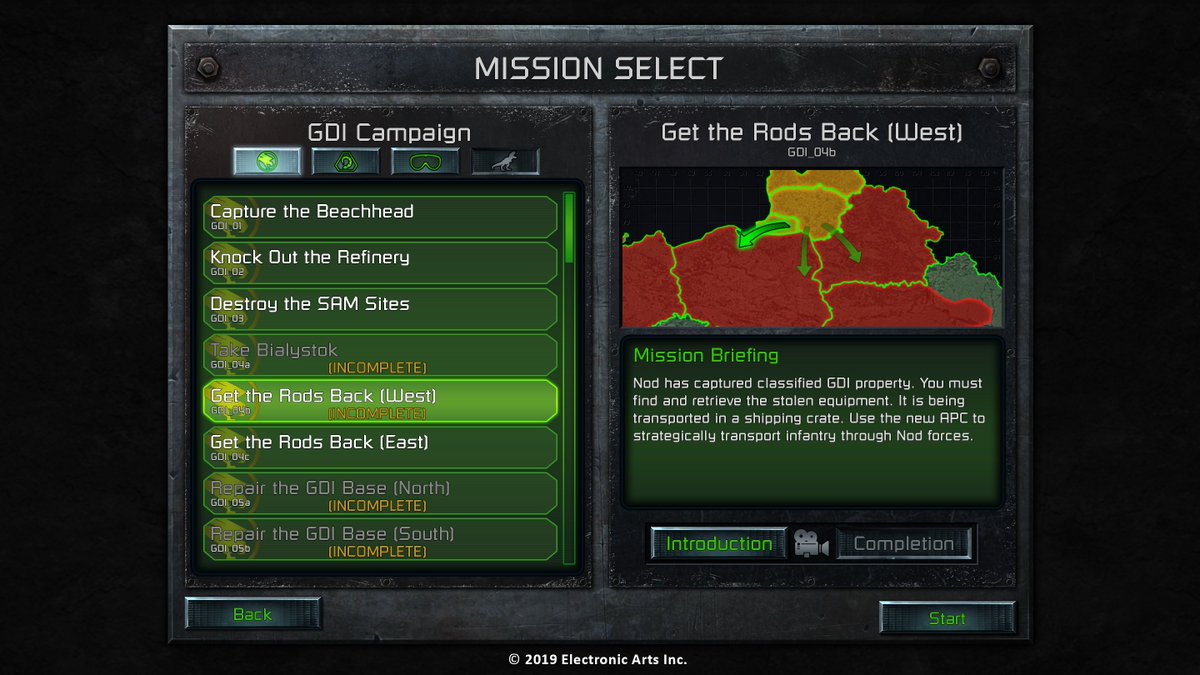 Excited to share our Mission Selection preview for the C&amp;C Remaster! See the full post here: reddit.com/r/commandandco…