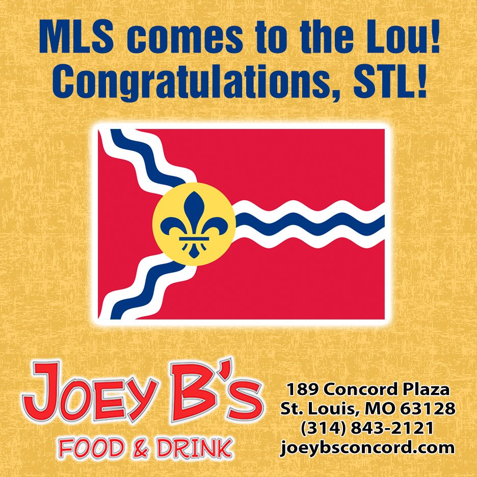 JoeyBsConcord1's tweet photo. WECOME, MLS!!!! #stl #StLouis #MLSinSTL #MLS #STLsoccer #StLouisSoccerHistory https://t.co/Zm3xzrWLT1