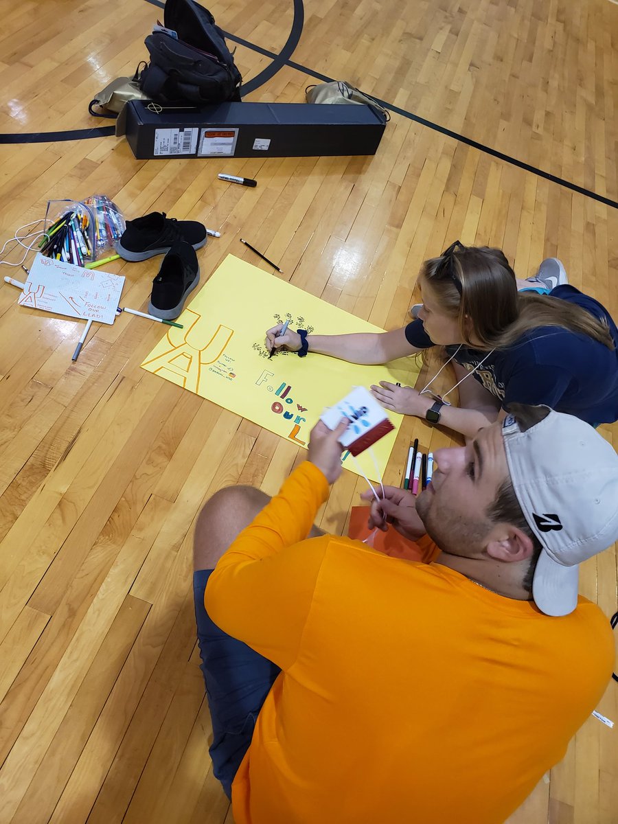 A great day of #NewRooWeekend Leader training capped of by traditional Troop Sign making yesterday! A sneak peak at some of our NRWL's creativity! Look for yours Saturday.