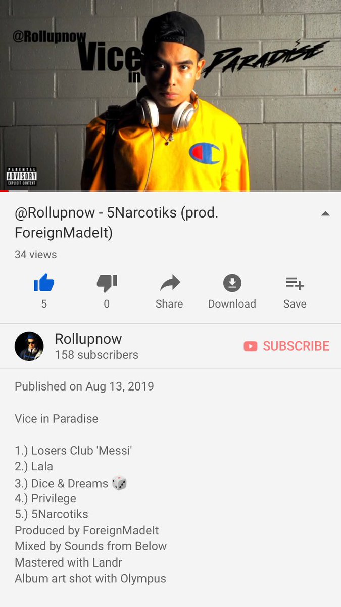 rollupnow1's tweet photo. @ Rollupnow - 5Narcotiks (prod. @ForeignMadeIt ) 🔊🎶 #youtube #music #artist #rapper #follow #rap #hiphop #grunge https://t.co/NI9Loa6F5z