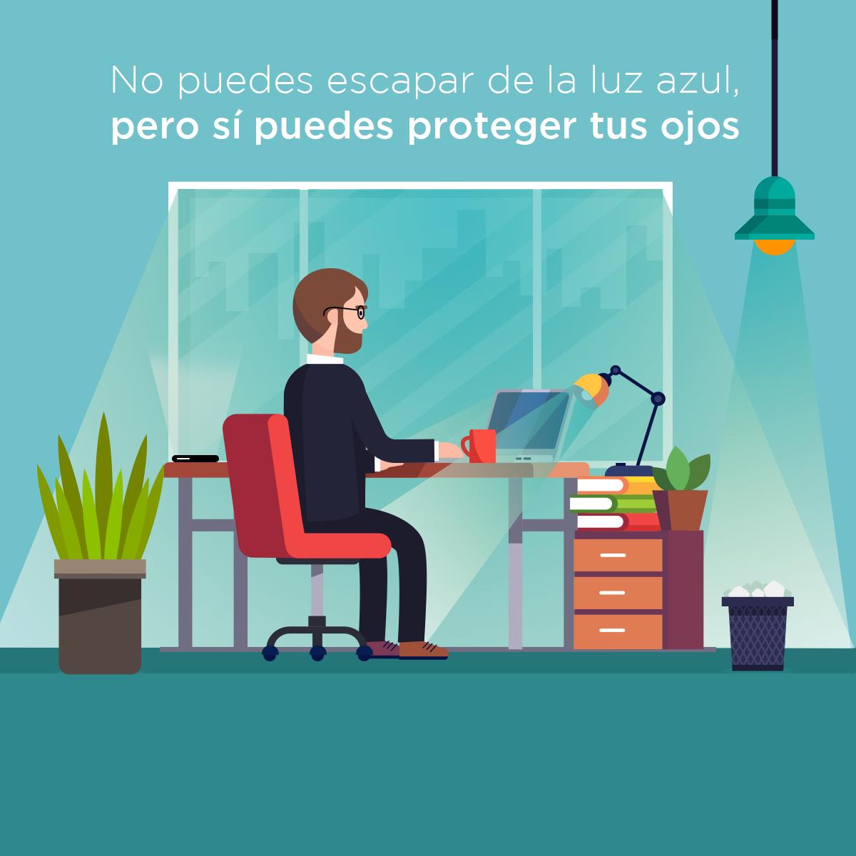 TransitionsMex's tweet photo. ¿Puedes adivinar todos los lugares donde está presente la luz azul nociva?  Te damos un par de pistas: 💻📱☀️ https://t.co/ukH2hhCT3S