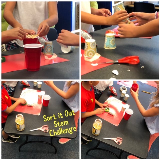 LKEMrsKirk's tweet photo. My students are loving the Sort it Out challenge! It is wonderful to be an observer as the students collaborate and solve the challenge together! Thank you, Cara, for sharing your presentation and B&amp;M for all you do to inspire teachers, students, and the community! #BMCDEdSummit https://t.co/AwzDNK7hGT
