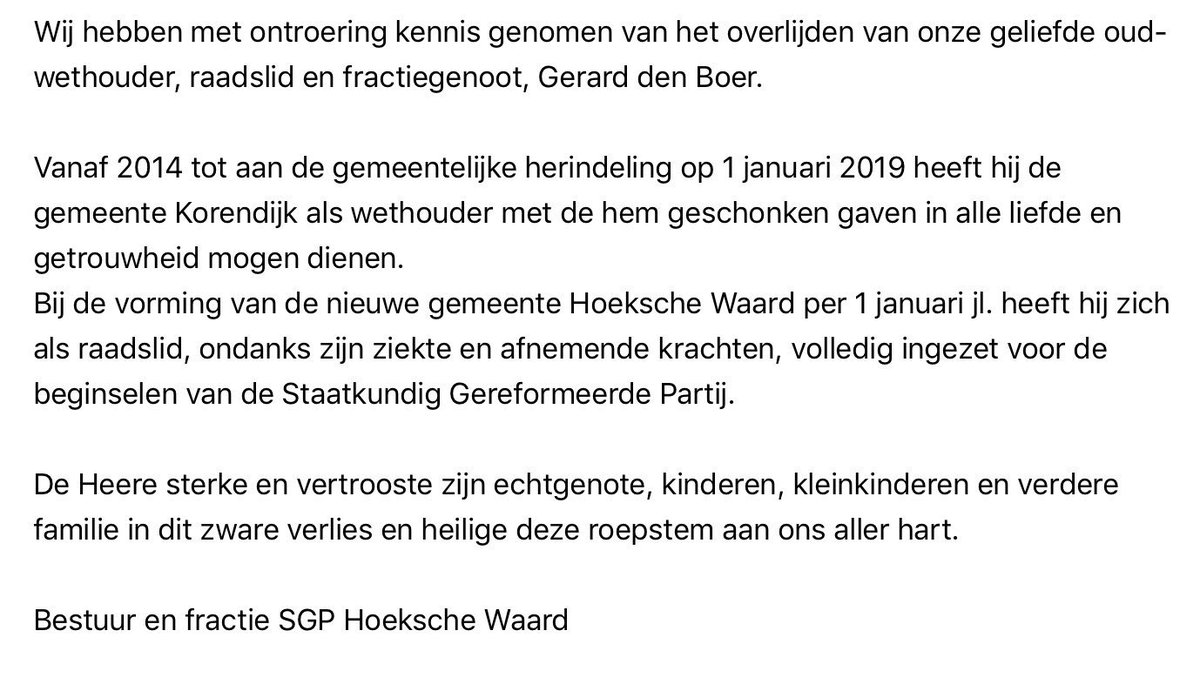 SGP Hoeksche Waard tweet media