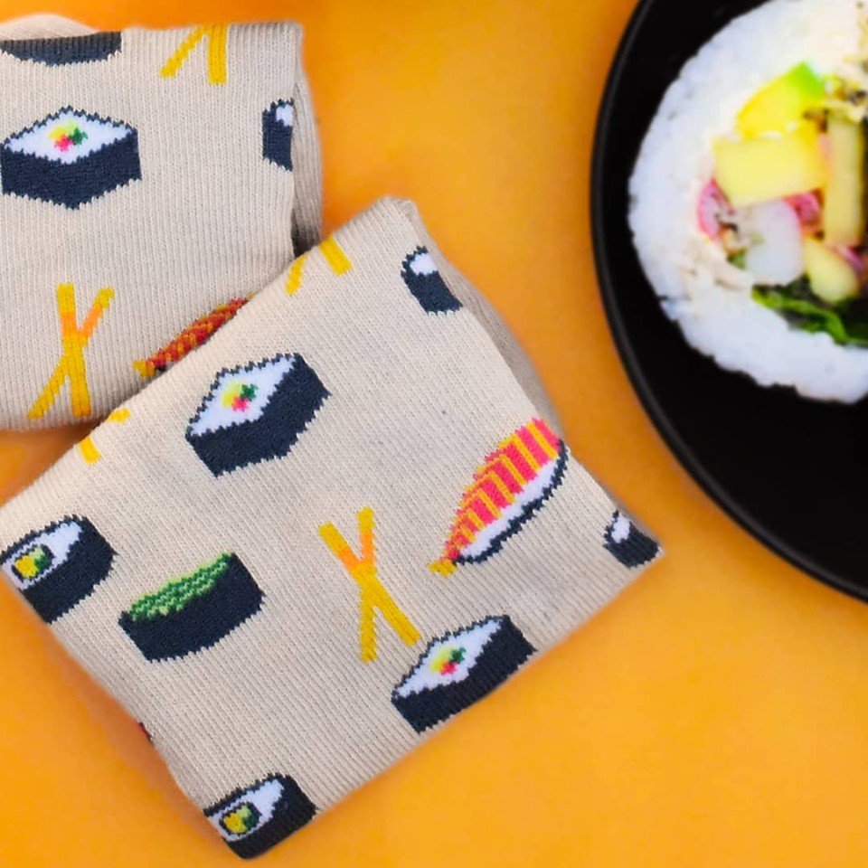 uousocks's tweet image. Dale un toque de sabor y diversión a tu outfit con #uousocks 🍣⠀
⠀
#sushi #socks #calcetines