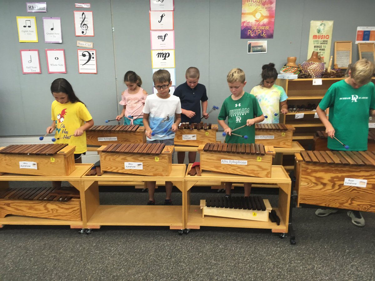 LSmusicDA's tweet photo. So glad to be back in action! These 4th graders are already rocking out on the xylophones #DAfirstday https://t.co/WBvIj6b4dp