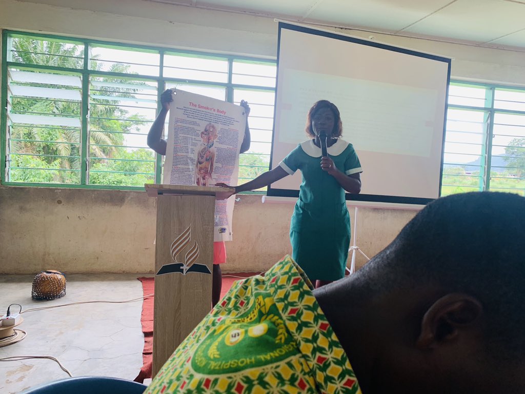 youthalert_net's tweet photo. The Mental Health Team of YAN successfully held a seminar last week for level 100 students of S.D.A Senior High School in Asokore, E/R on the theme: 
“LETS TALK ABOUT DRUG ABUSE”
@yencomgh @UNICEFAfrica @UNFPAGHANA @joyonlineghana @mhfgh1 @psychealthghana @abenatina https://t.co/Wn2bPfHyTK