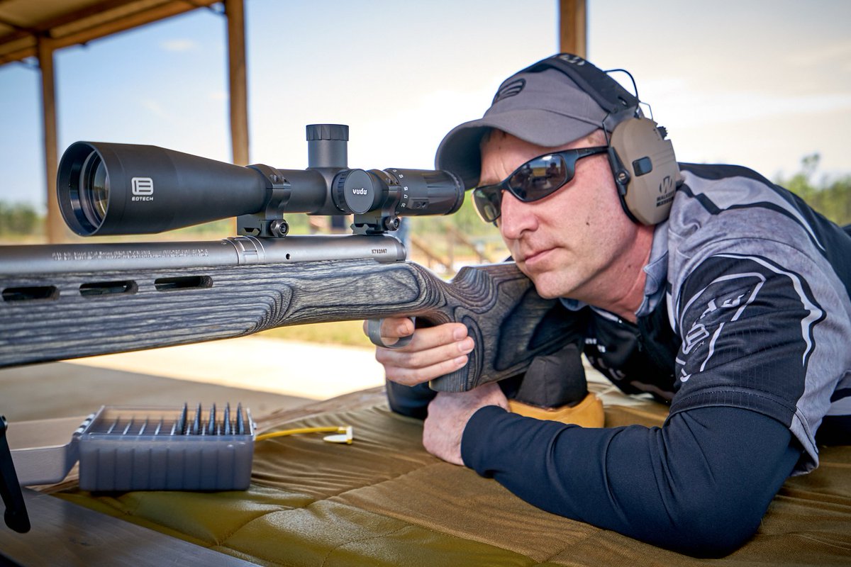 VuduOptics's tweet image. Featuring turrets with easy-to-read 1/8-MOA adjustments, the Vudu 8-32x50 SFP excels at engaging the most distant targets. | #VuduScopes #PrecisionPowered #FClass #PrecisionShooting