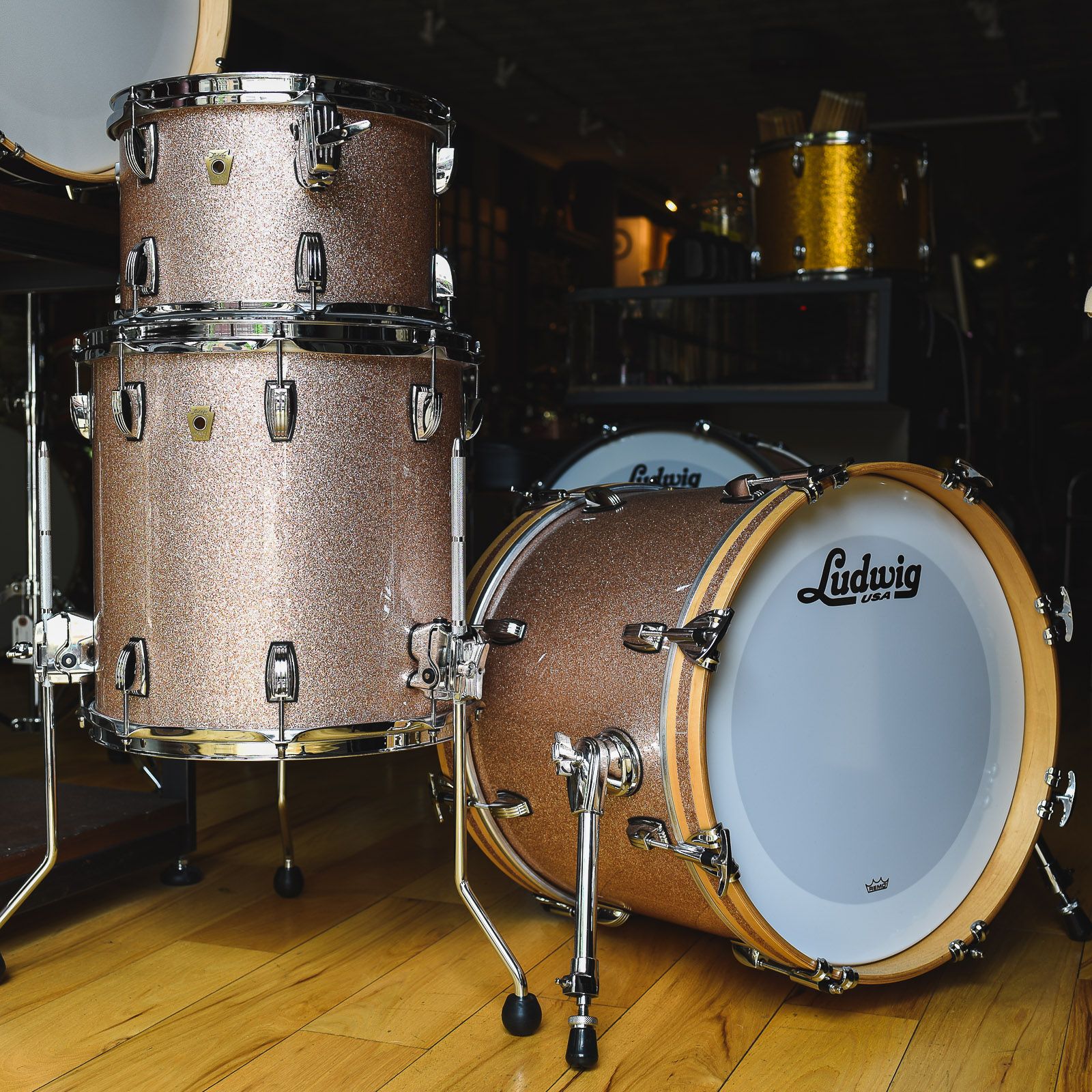 Ludwig champagne sparkle drums deals