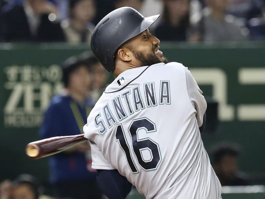 InjuredListMLB's tweet photo. Domingo Santana (elbow) has been placed on the 10-day injured list with right elbow inflammation. He's cooled down significantly in the second half of the year, and could use some rest while the Mariners go nowhere this year.
#Seattle #Mariners #MLB #FantasyBaseball https://t.co/rXqGFrGHw7