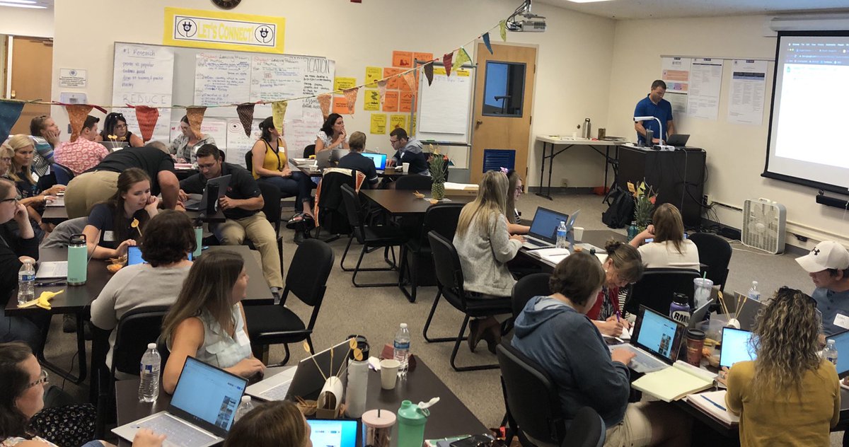 OrtingSchools's tweet photo. These Orting teachers and administrators are supporting 21st century student learning with TIPT: the Technology Integration Pioneering Team to ensure our students are #OrtingReady with the technology skills they need.
#CollegeReady #CareerReady #LifeReady #SummerLearning https://t.co/pNQexU7Dzo