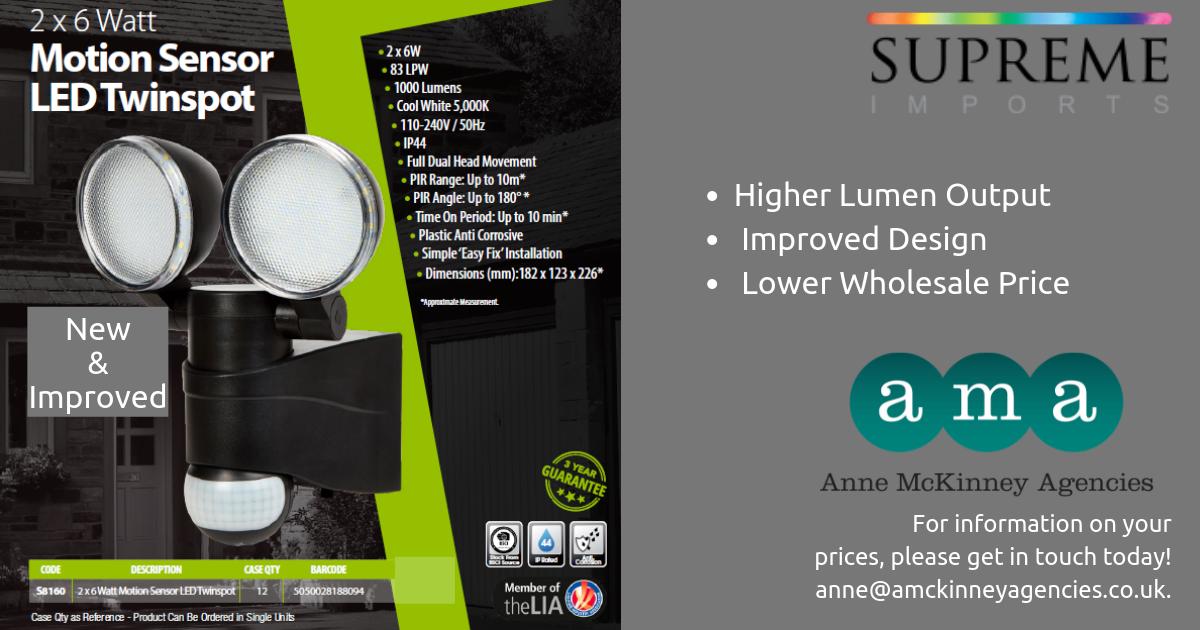 anniemckinney's tweet image. Introducing the new and improved Motion Sensor LED Twinspot.

We are available to help with any specific requests or larger orders that you may be quoting on. 

**Lighting Design Service Now Available**

#improveddesign #LED #PIR