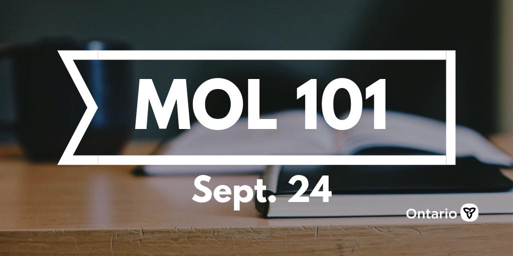 ONTatwork's tweet photo. Mark your calendars: @RH_SBEC is hosting a free overview of our legislation for employers on Sept. 24. Space is limited! Register now to attend:  https://t.co/ybelteLljC #WorkFairON #RichmondHill https://t.co/PENOcZgig0